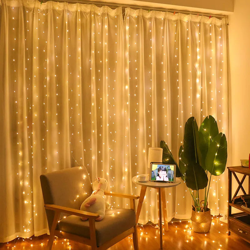 USB Curtain Fairy String Lights with Remote Control