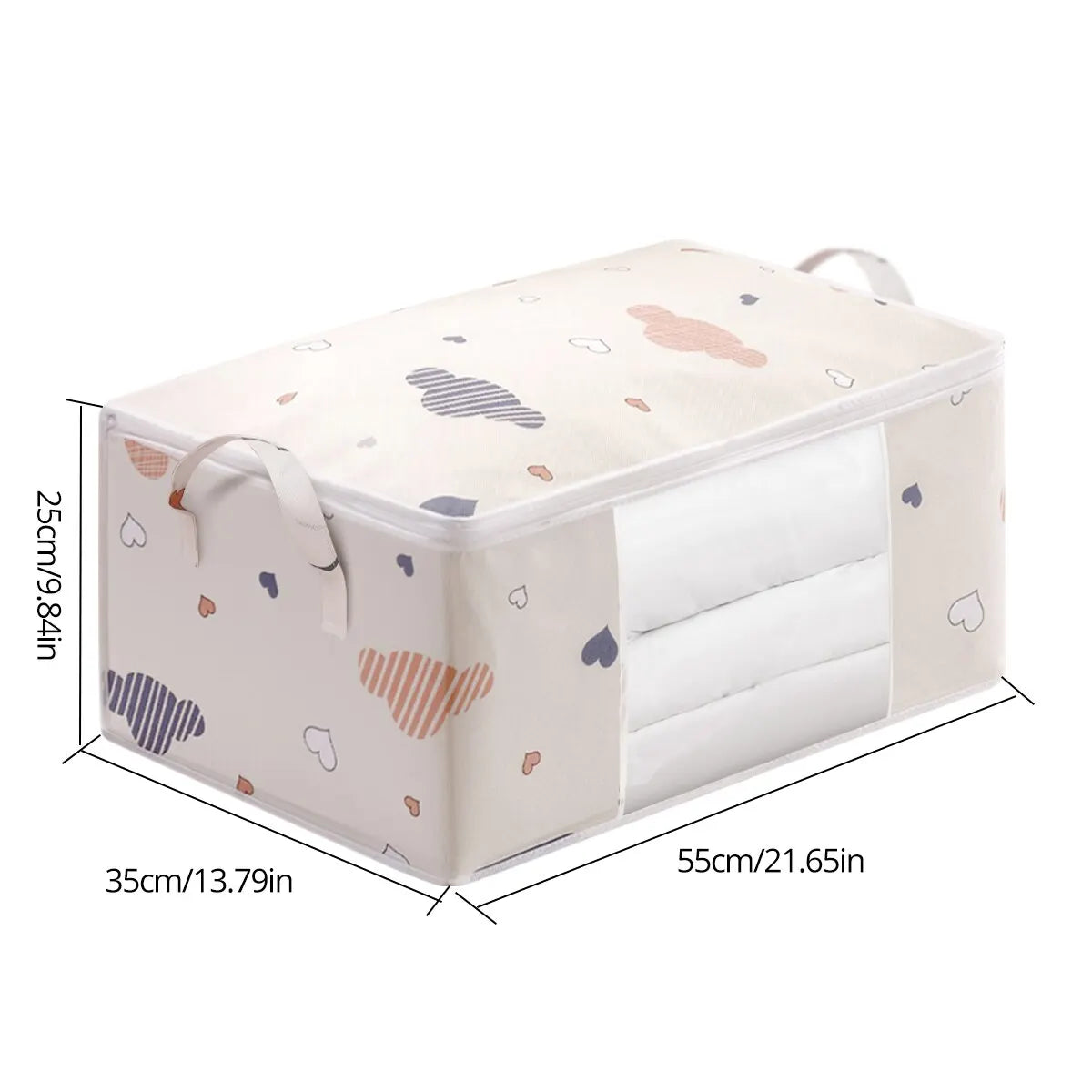 Large Capacity Clothes Storage Bag With Zipper