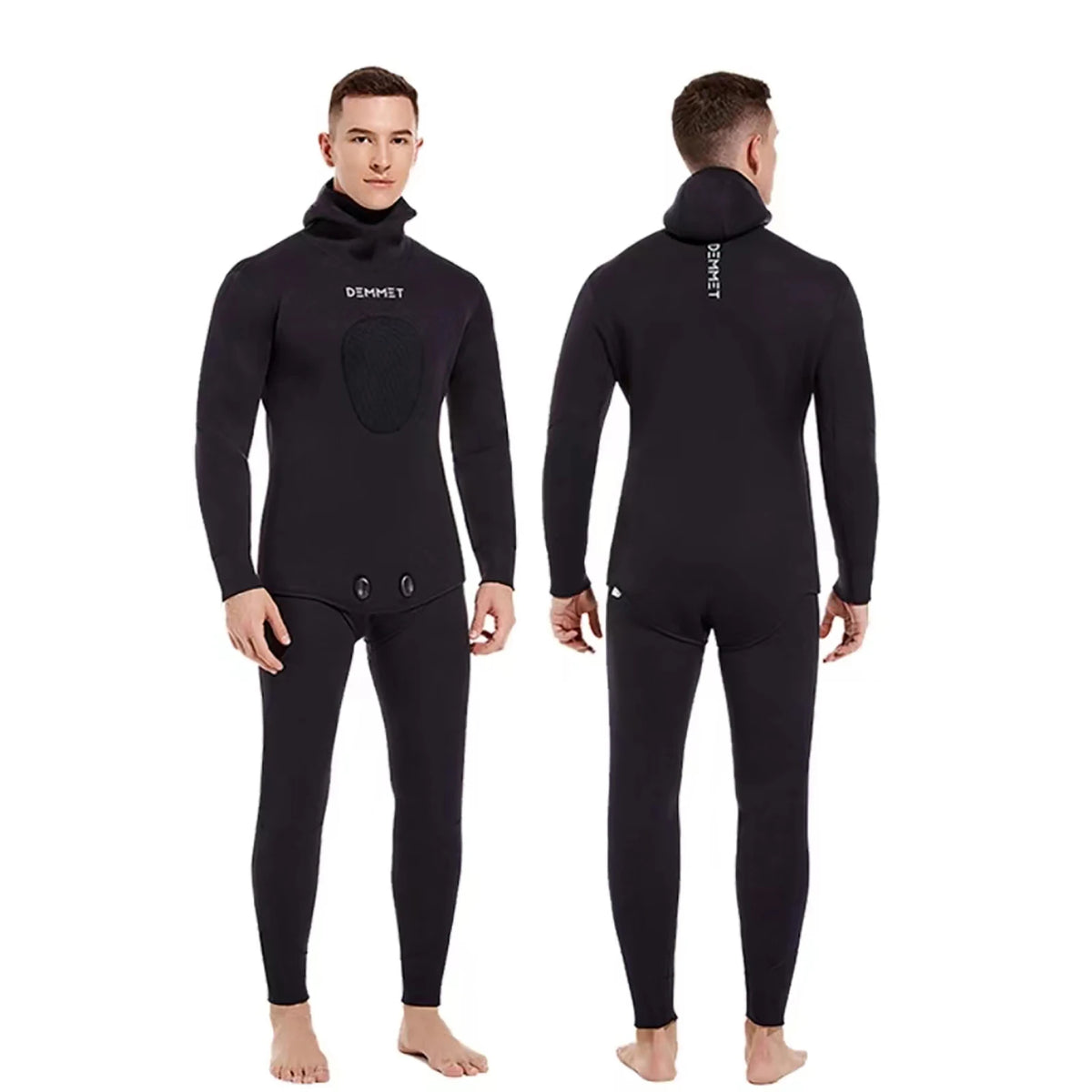 Men’s 3mm Camouflage Wetsuit Set – Two-Piece Hooded Suit