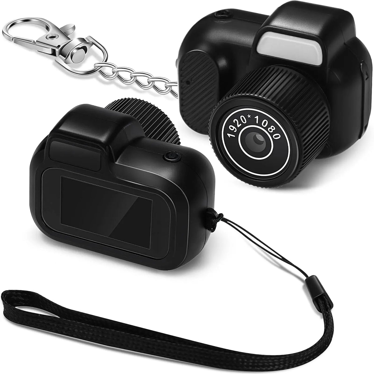Mini Keychain Camera 1080P with Screen for Travel