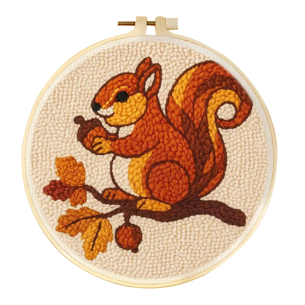CCX-1049-2020 Color Punch Needle Embroidery Kit With Hoop – Animal Design