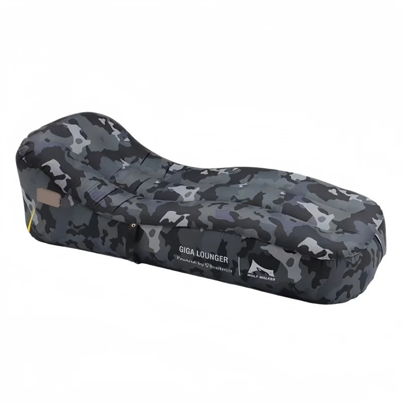 Dark Grey Color Automatic Camping Inflatable Sofa Chair With Air Pump