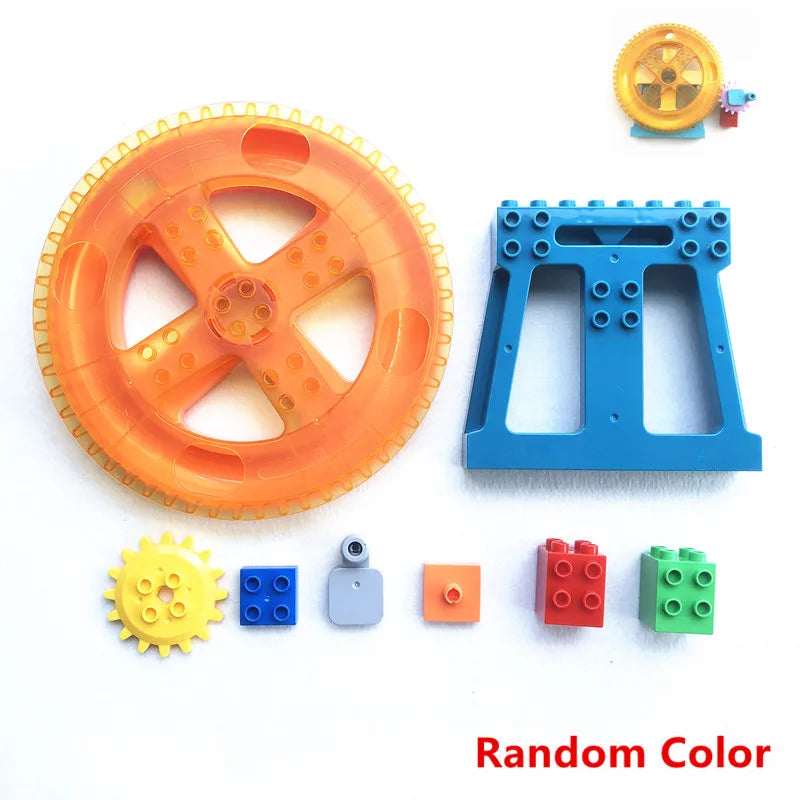 wheel Color Marble Run Building Blocks Set With Spiral Tracks
