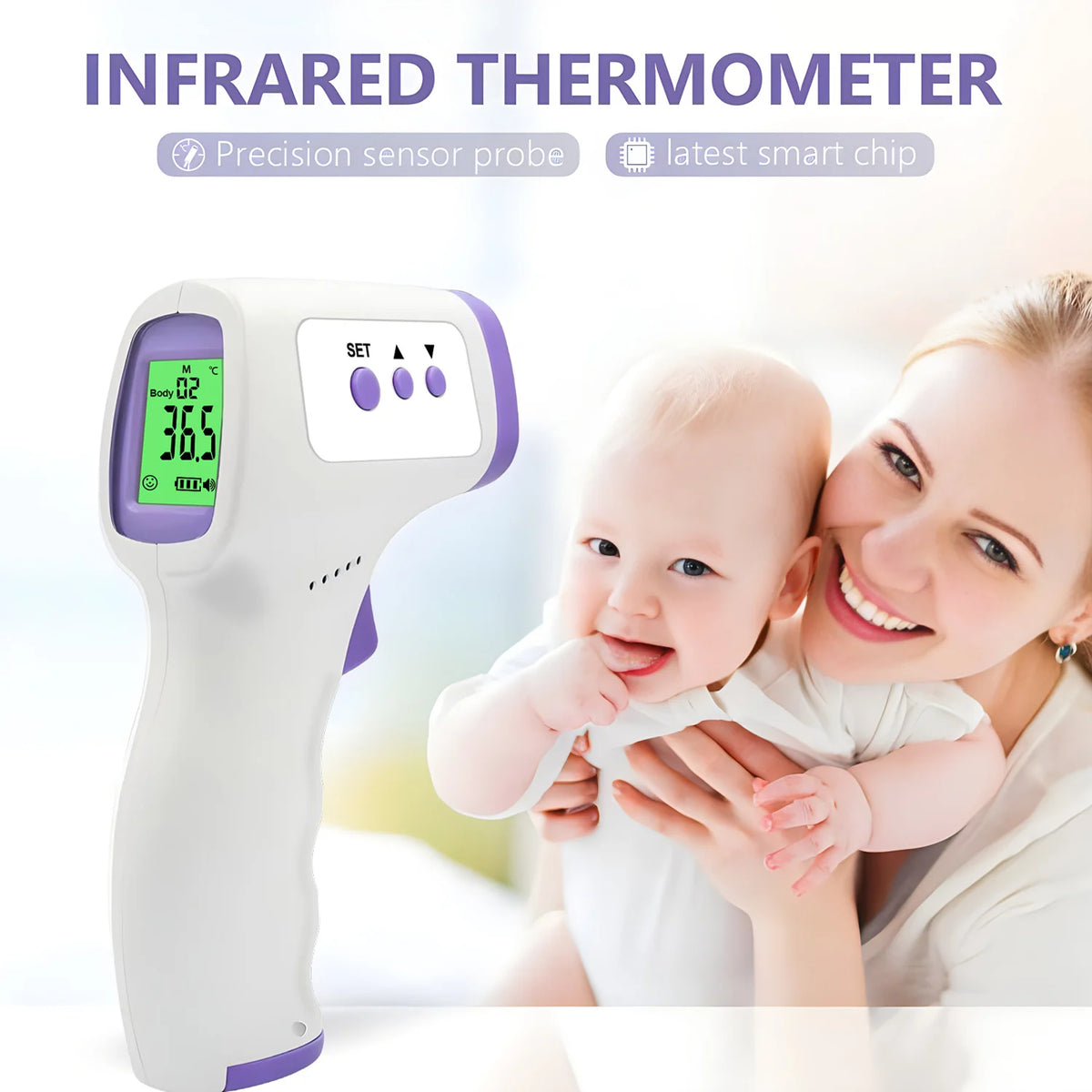 Digital Infrared Thermometer & Portable Finger Oximeter