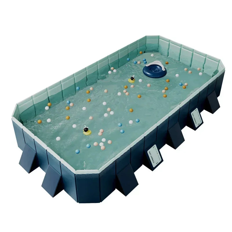 400cm Color Large Outdoor Family Swimming Pool – Foldable Garden Pool