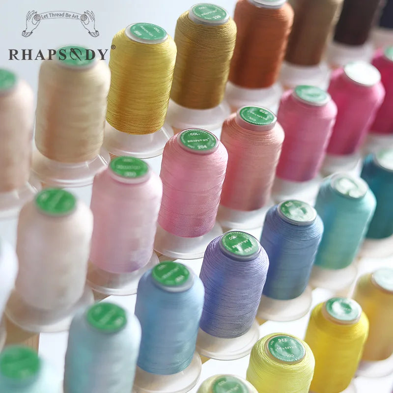 40wt Polyester Embroidery Thread Set 60 Colors 550 Yards