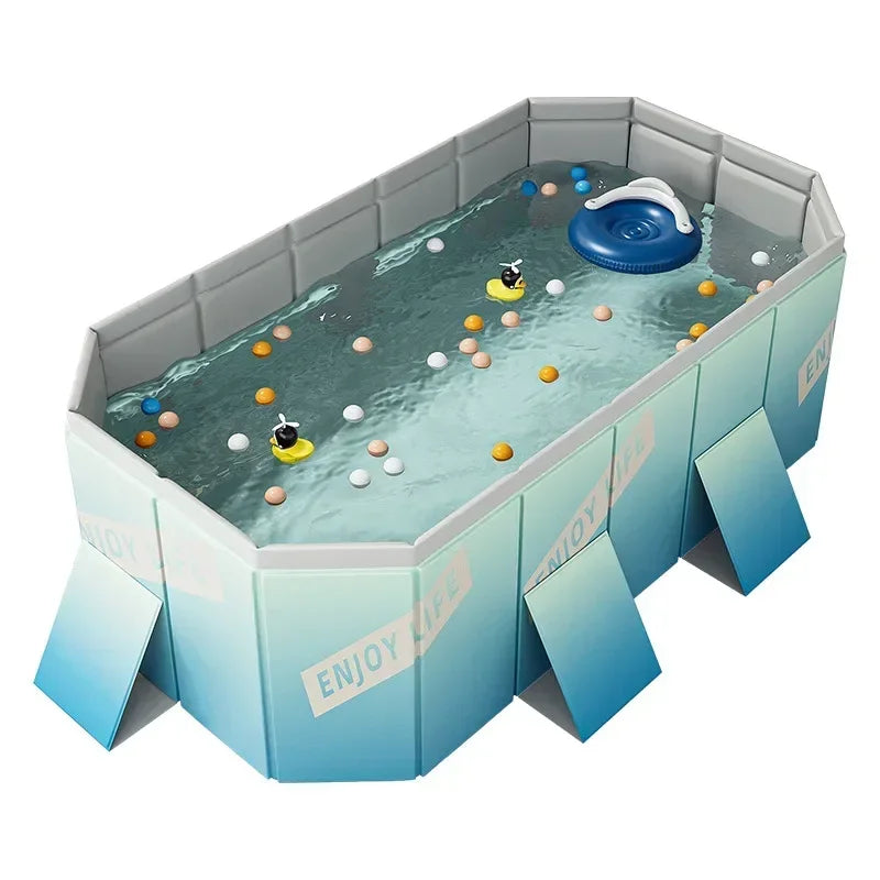 210cm-B Color Large Outdoor Family Swimming Pool – Foldable Garden Pool
