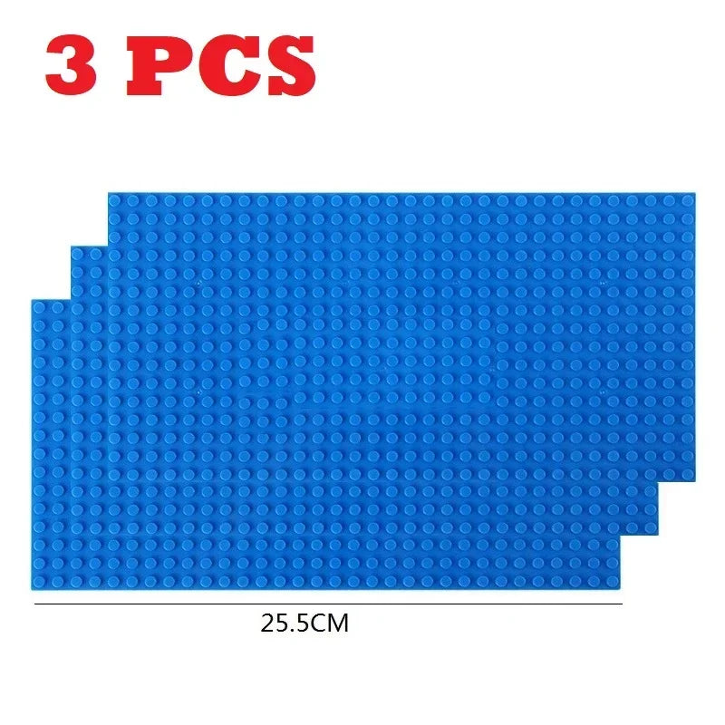 16X32 Blue Color Plastic Base Plate Building Bricks Compatible Blocks Set