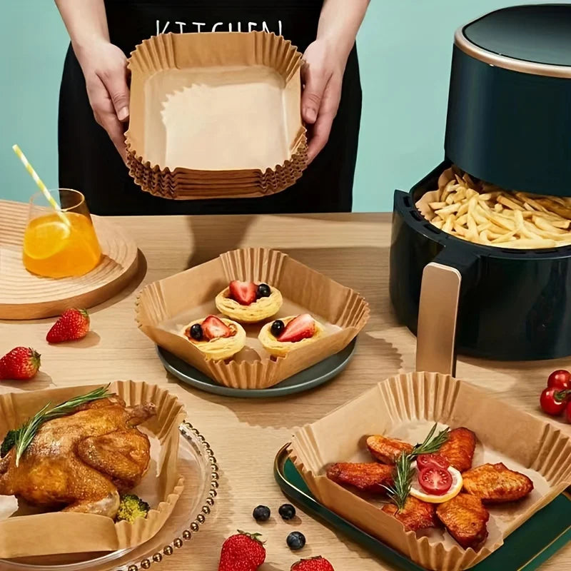 Disposable Air Fryer Parchment Liners For Easy Cleanup