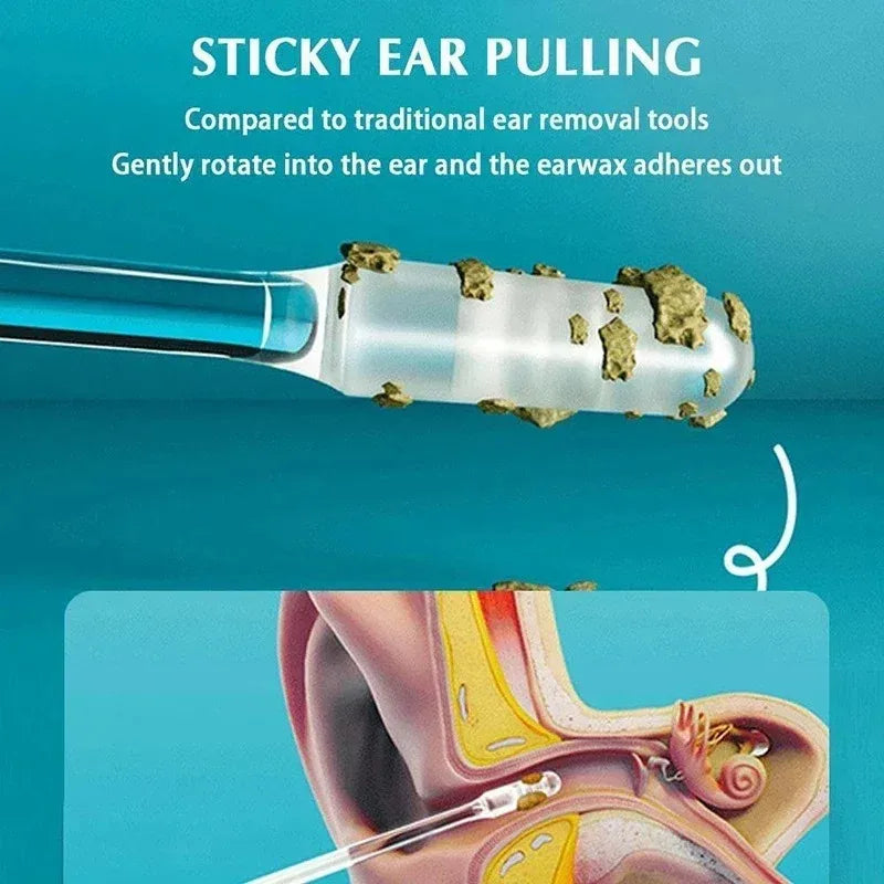 Adhesive Ear Wax Removal Sticks – Soft Reusable Ear Cleaner