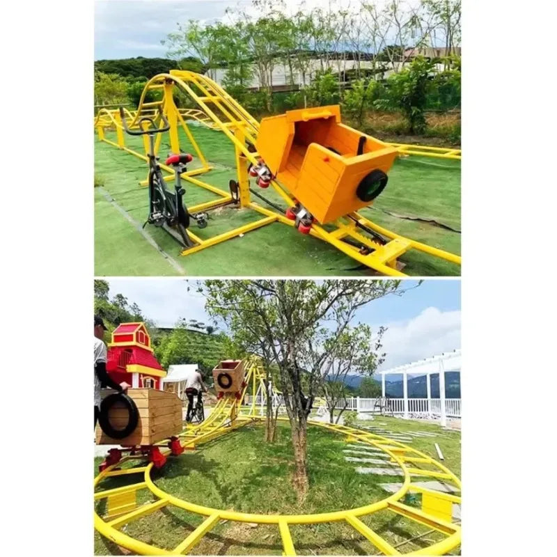 Kids Pedal Roller Coaster Ride – Outdoor Non-Electric Track