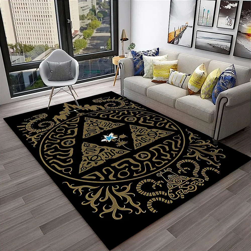 2507291094 Color Gothic Witchcraft Ouija Tarot Non-Slip Printed Area Rug