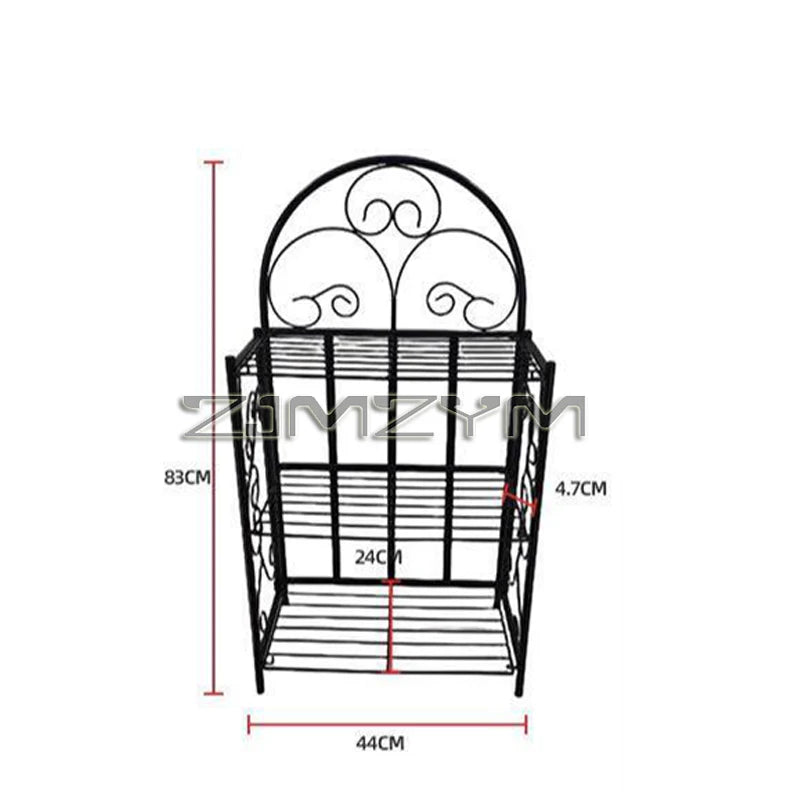 Foldable 3-Tier Metal Plant Stand For Indoor Garden