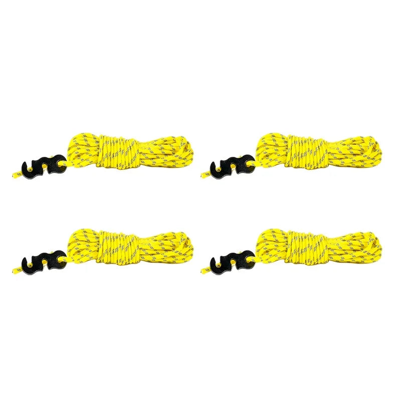 Reflective Camping Guy Lines With Aluminum Tensioners