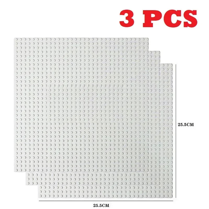 32X32 White Color Plastic Base Plate Building Bricks Compatible Blocks Set
