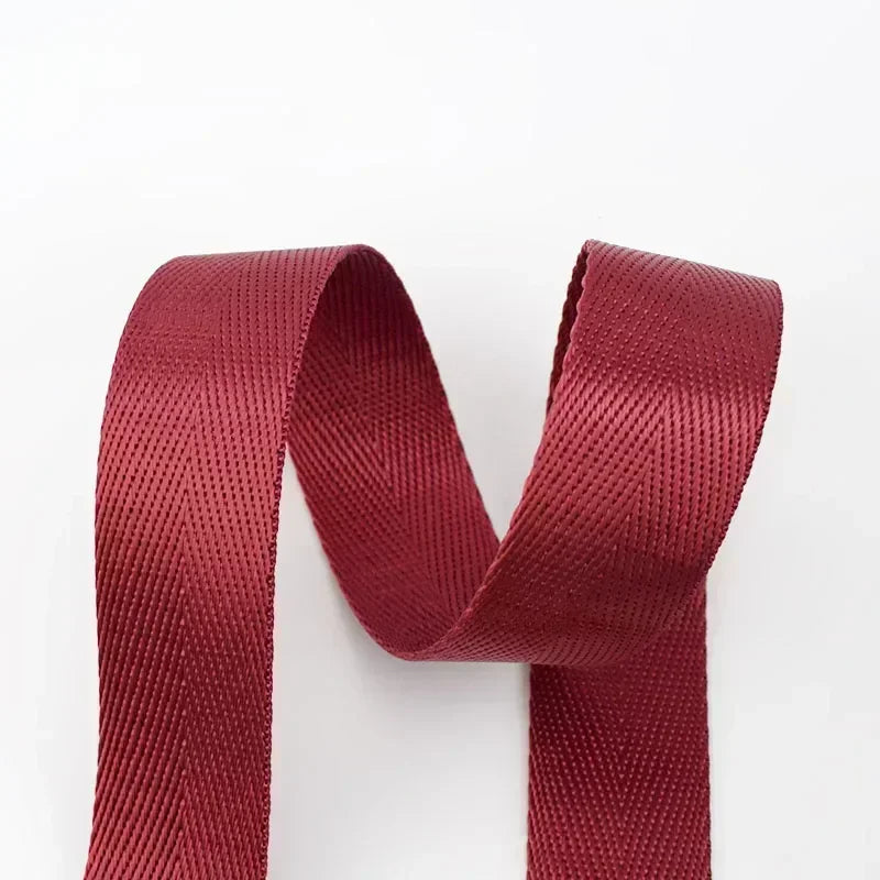 Wine Color Nylon Webbing Strap Tape for Bags and Backpacks