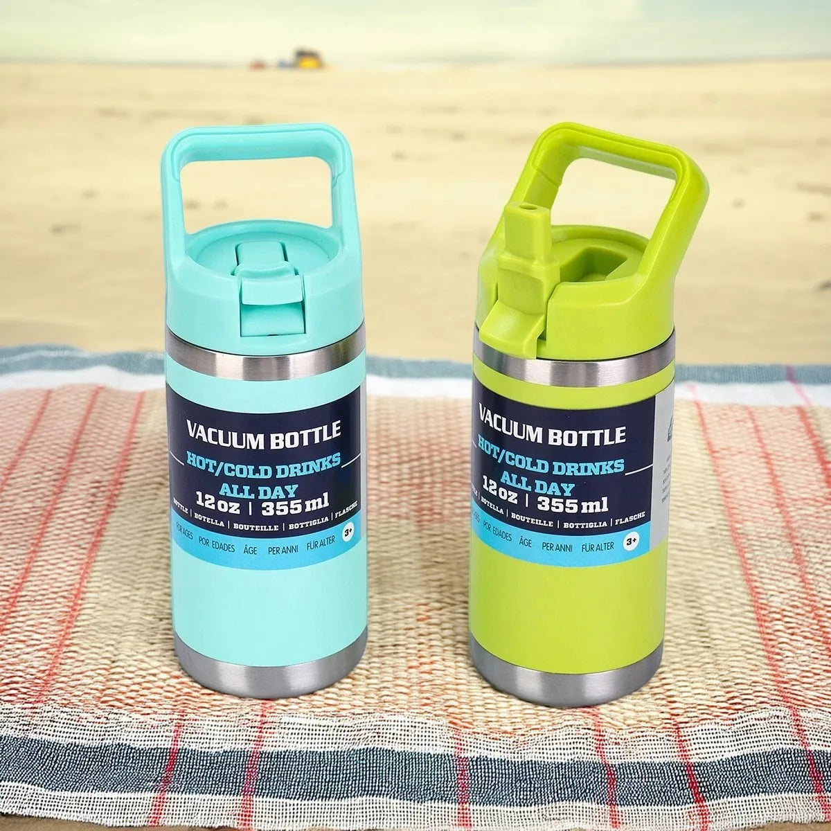 12 oz Insulated Tumbler With Handle And Straw Lid