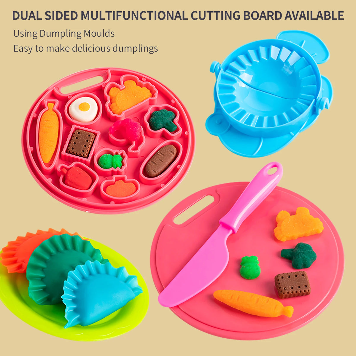 Cartoon Pig Noodle Maker Clay Play Set for Kids