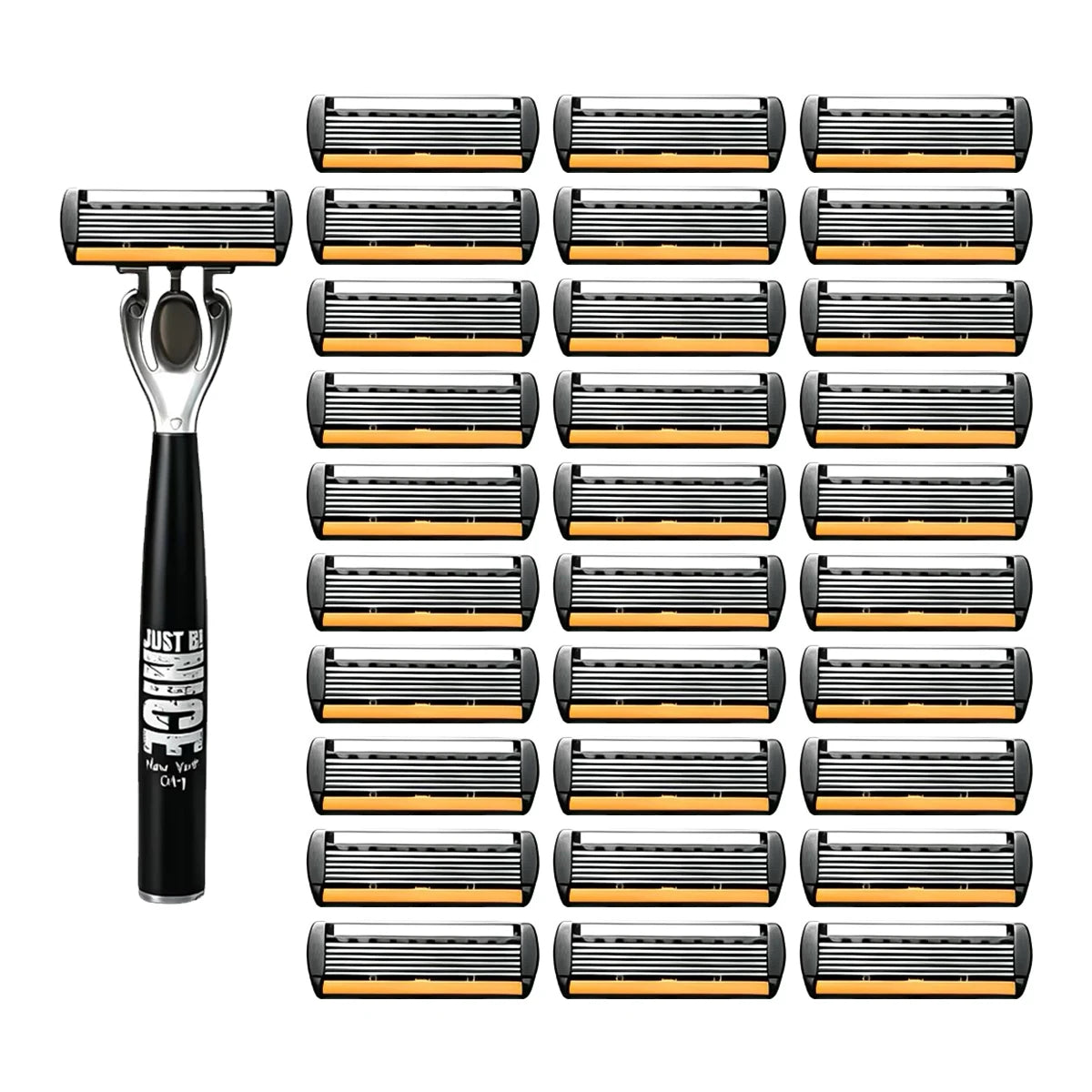 1NICE 30Cheng Color Men’s Manual Safety Razor Set With 6-Layer Blades