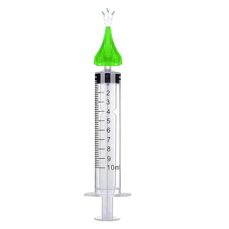1pc Color Ear Wax Removal Rinse Syringe Kit With Soft Nozzles
