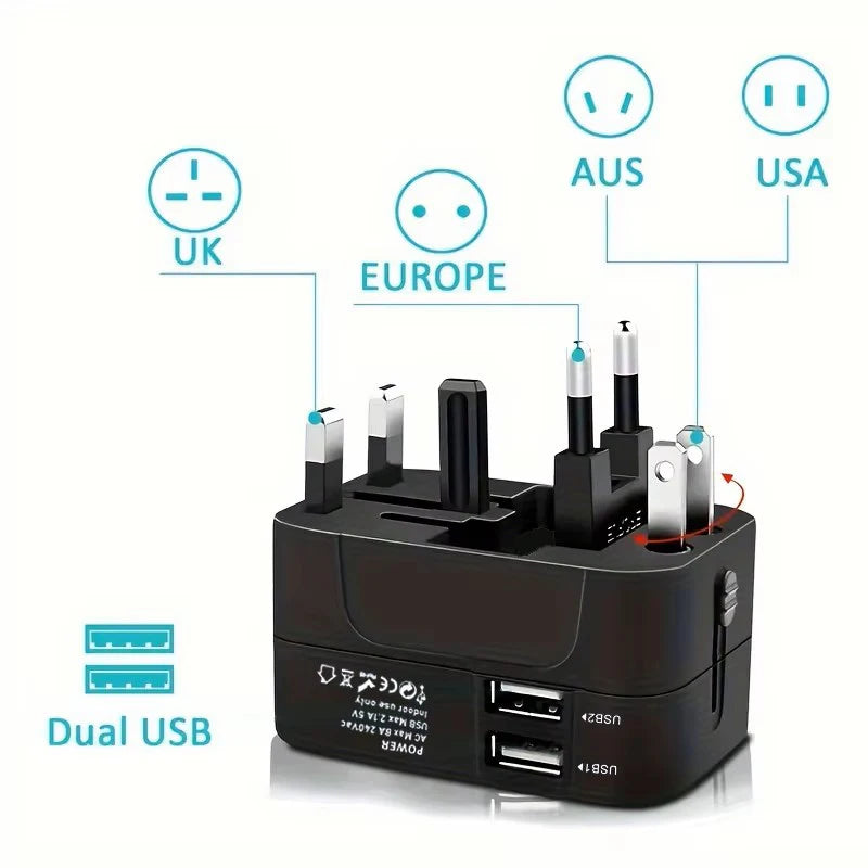 Wall AC Outlet With Dual USB Ports For Home Charging