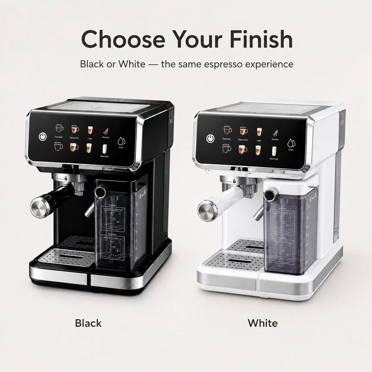 20 Bar Espresso Coffee Machine With Milk Frother