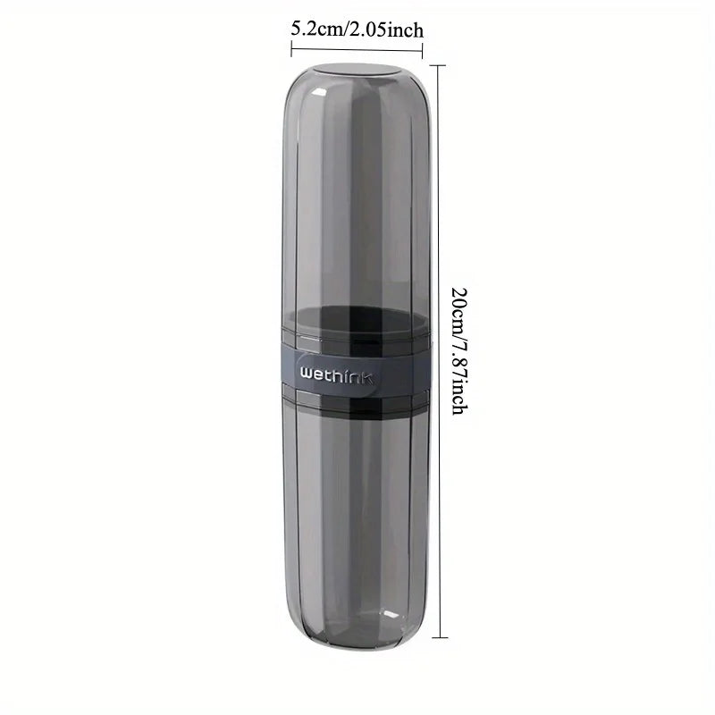 Portable Toothbrush Travel Case Transparent Holder