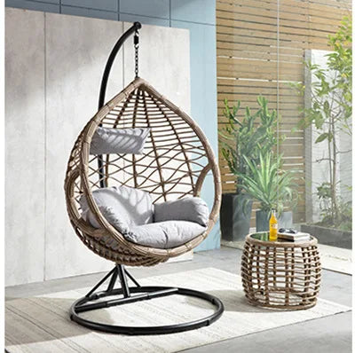 8 Color Outdoor Hanging Rattan Swing Chair – Balcony & Garden Seat