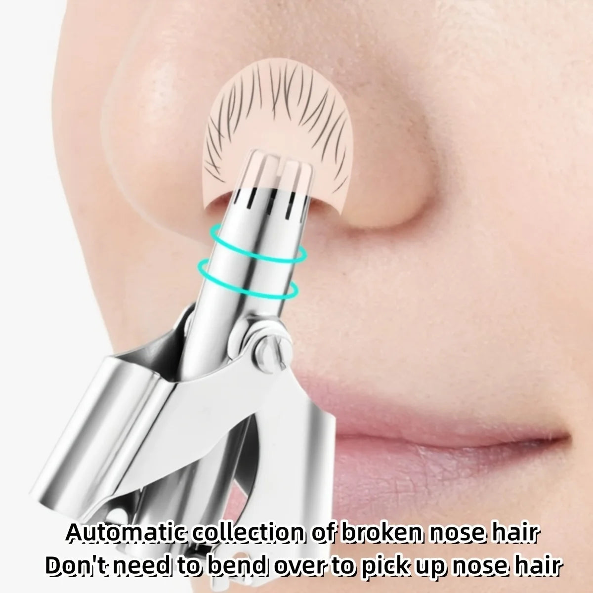 Manual Stainless Steel Nose & Ear Hair Trimmer