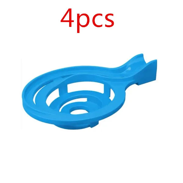 4pc spiral funnel Color Marble Run Building Blocks Set With Spiral Tracks