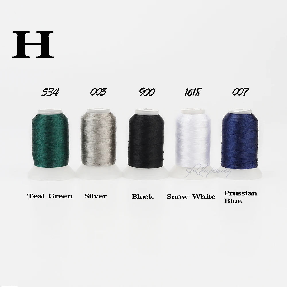 534 005 900 1618 007 Color 40wt Polyester Embroidery Thread Set 60 Colors 550 Yards