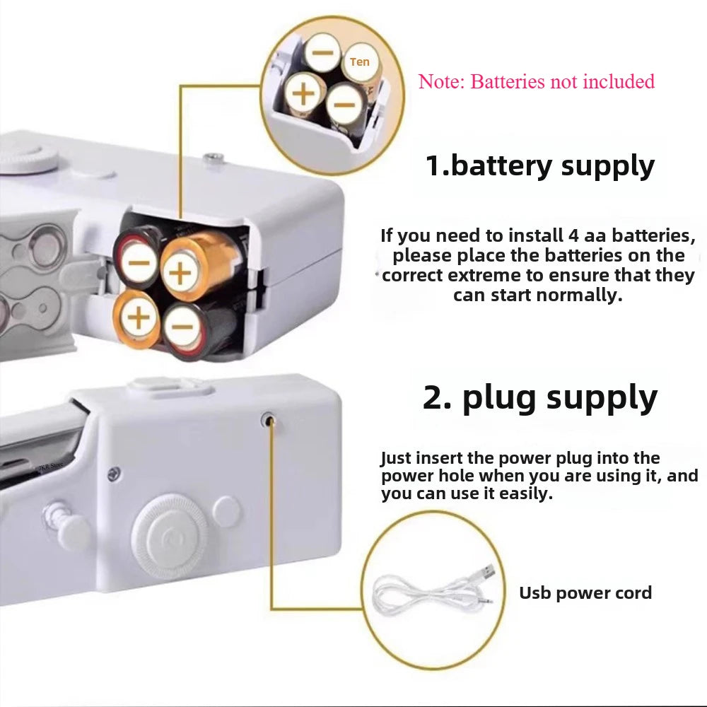 Portable Handheld Mini Sewing Machine For Quick Repairs
