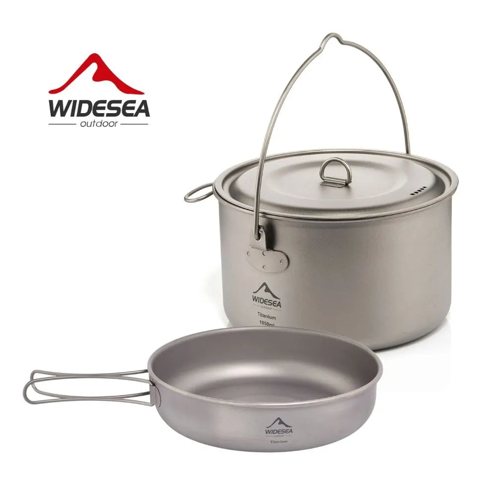 Titanium Camping Cookware Set – Ultralight Outdoor Pot