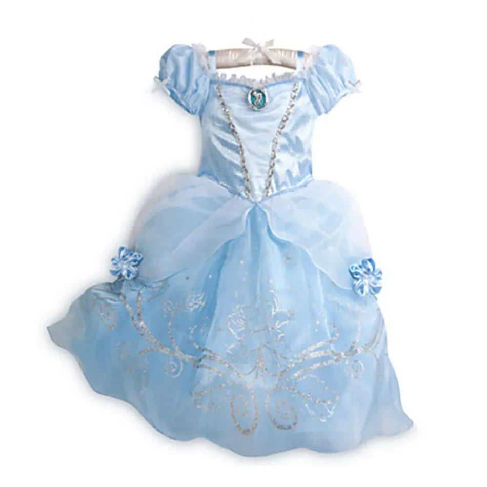 DN06 Color Girls Princess Party Dress Costume – Ankle-Length