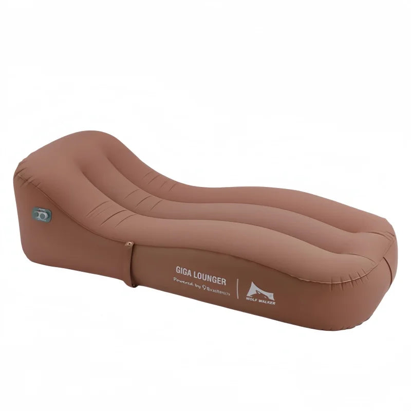 Brown Color Automatic Camping Inflatable Sofa Chair With Air Pump