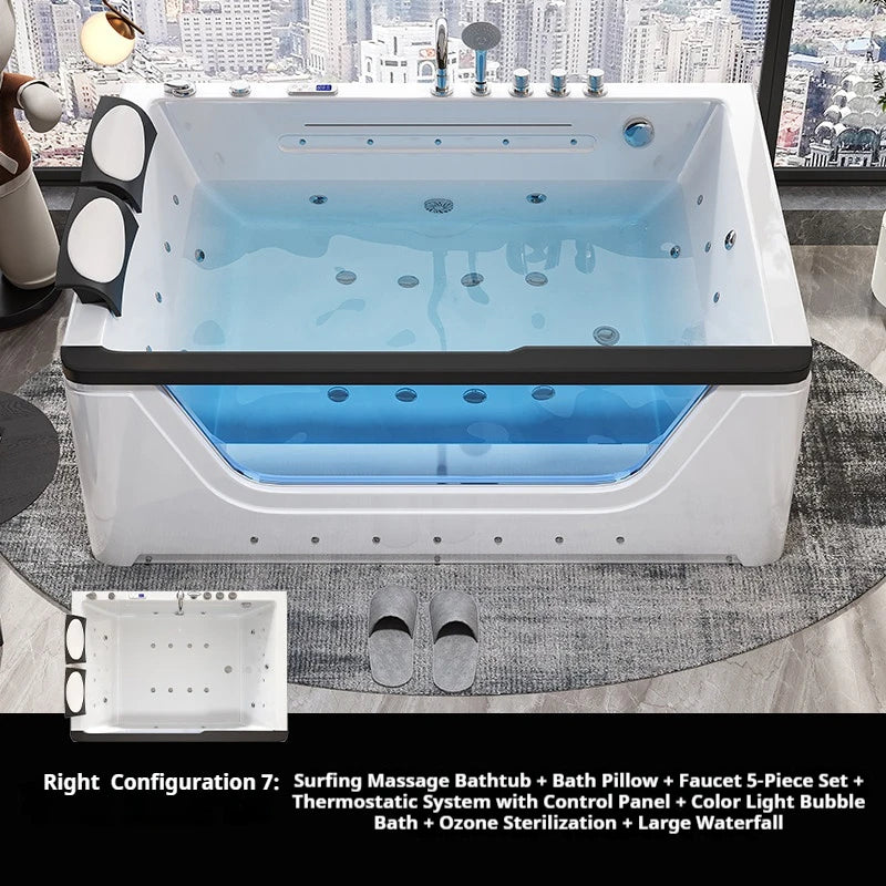 ST-04 Color Acrylic Whirlpool Jacuzzi Tub – Double Seat Spa Bath