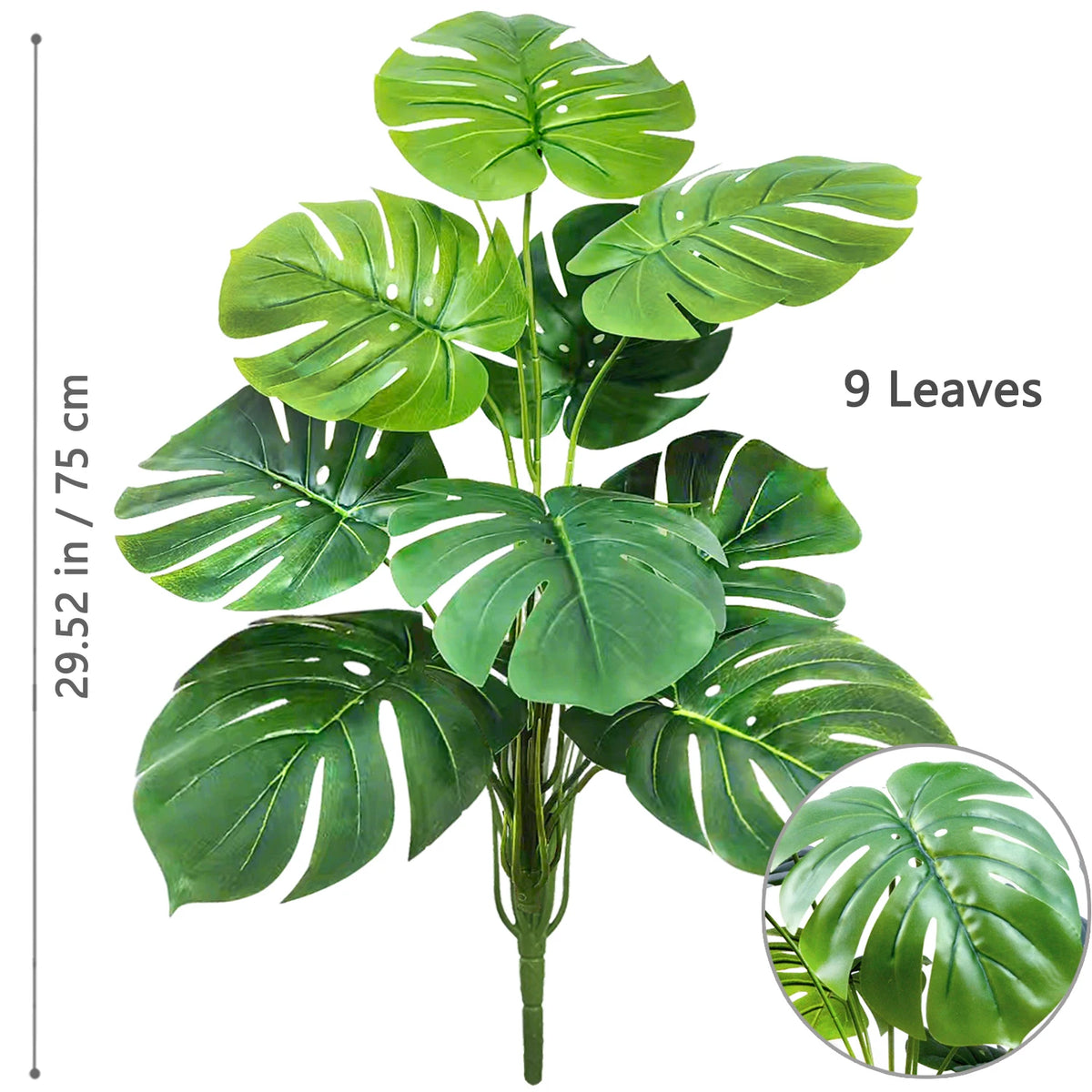L-GBY-9Y-75-Z22 Color Artificial Monstera Tree Floor Plant for Home and Office