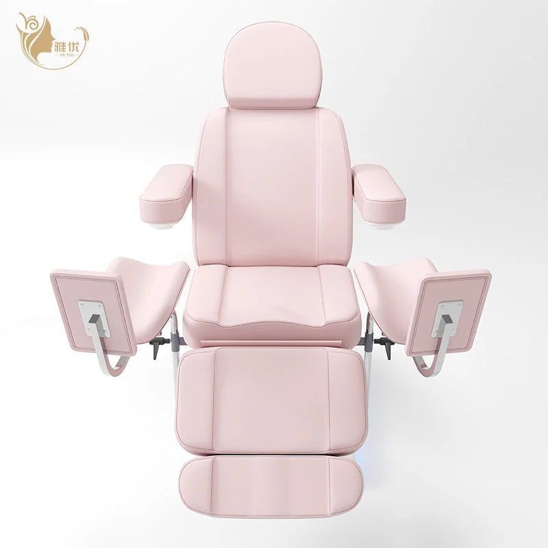 Electric Massage Table With Metal Frame And Faux Leather