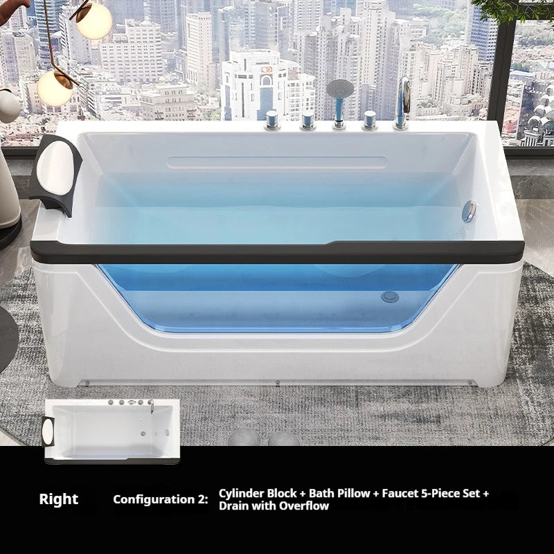 ST-02 Color Acrylic Whirlpool Hot Tub With Jets And LED Lighting