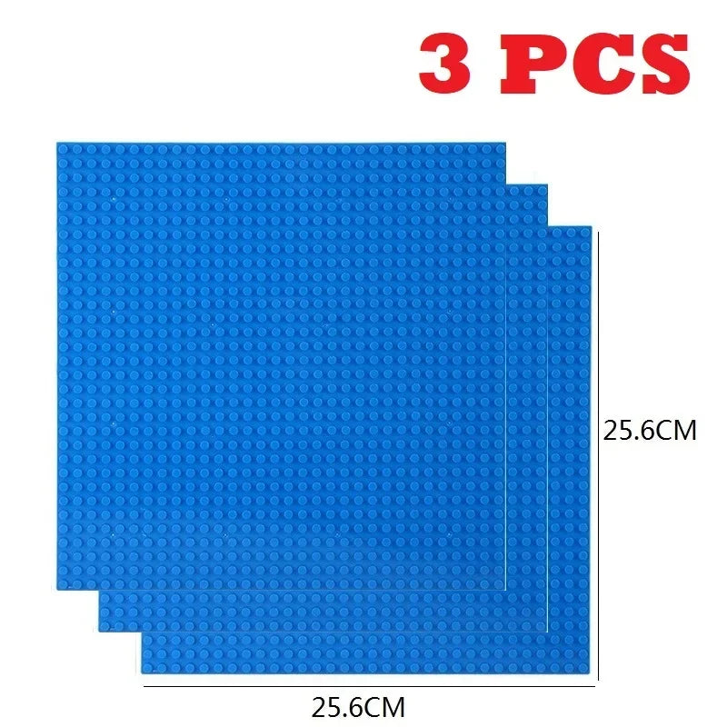 32X32 Blue Color Plastic Base Plate Building Bricks Compatible Blocks Set