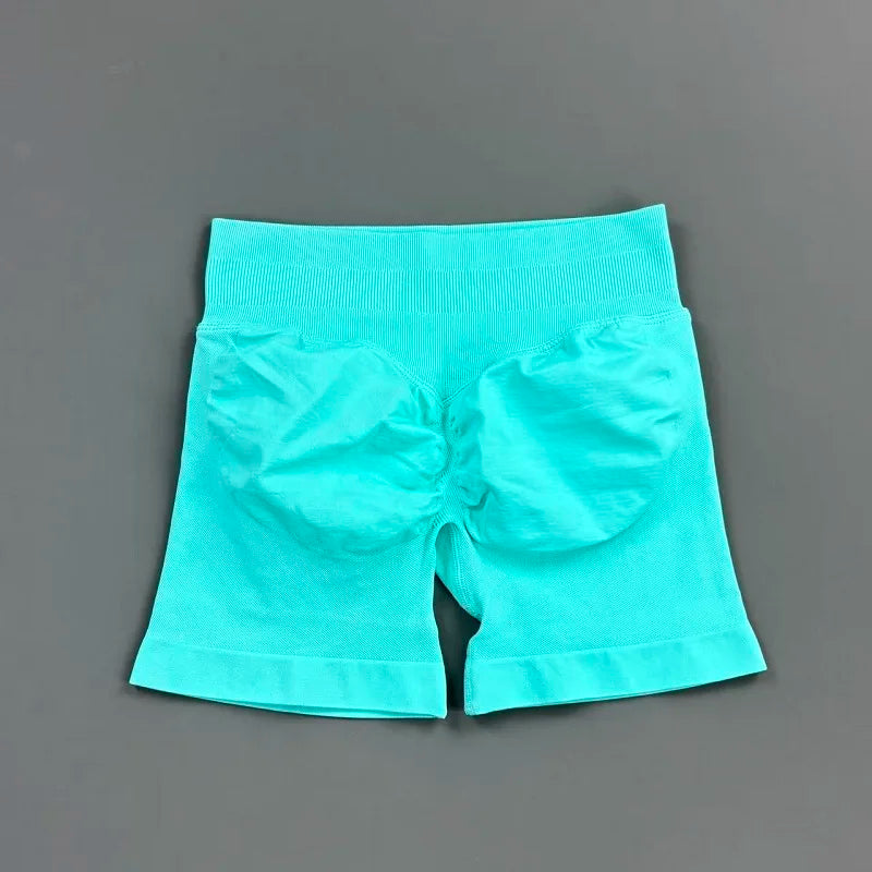 Miami Color Women’s Seamless Scrunch Butt Yoga Gym Shorts