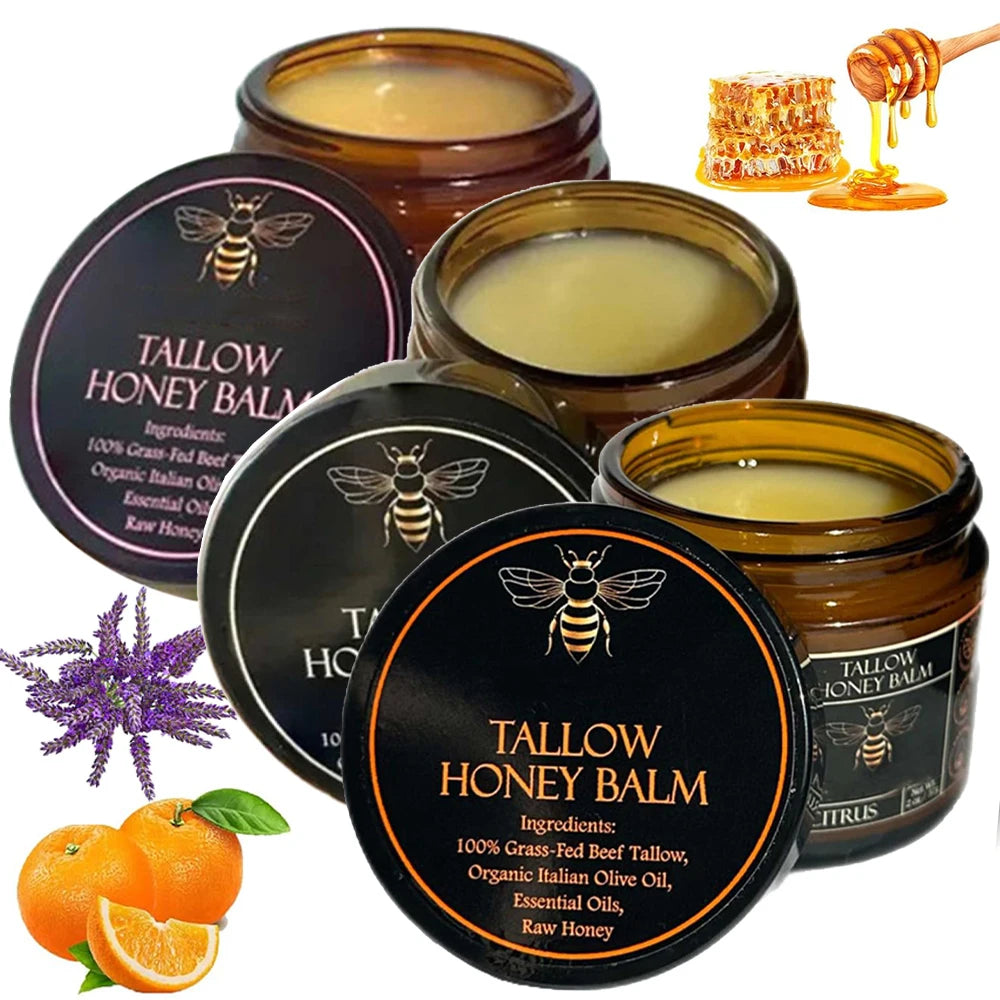 Beef Tallow Honey Balm Cream – Nourishing Natural Moisturizer