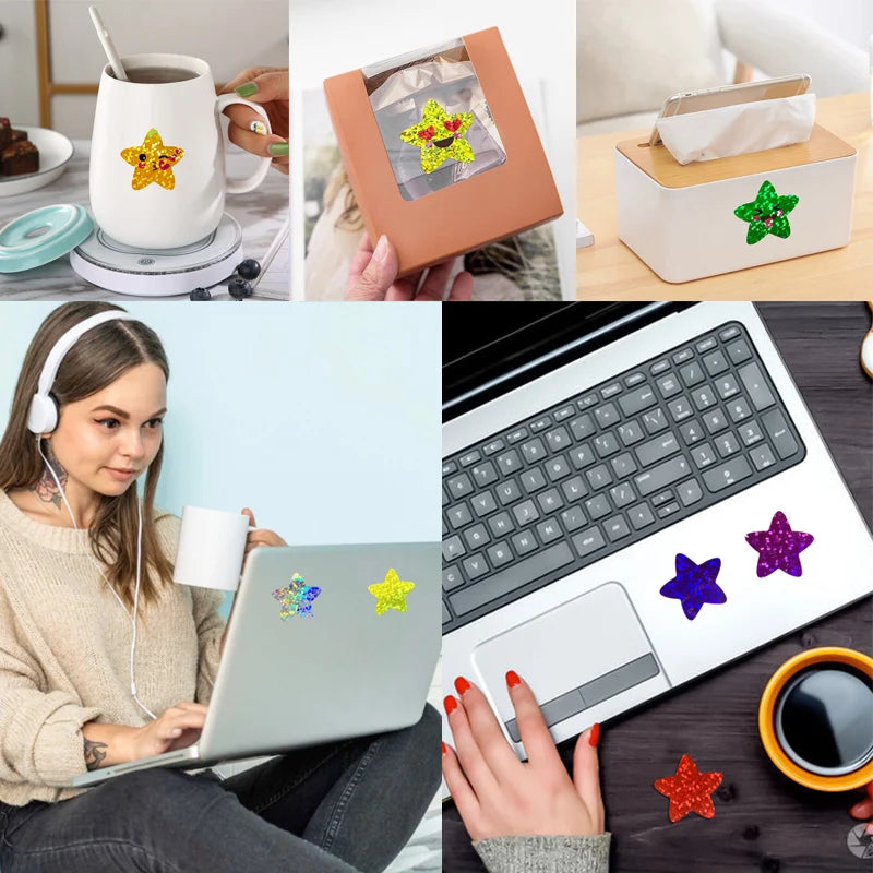 Holographic Star Sticker Roll for Kids Crafts