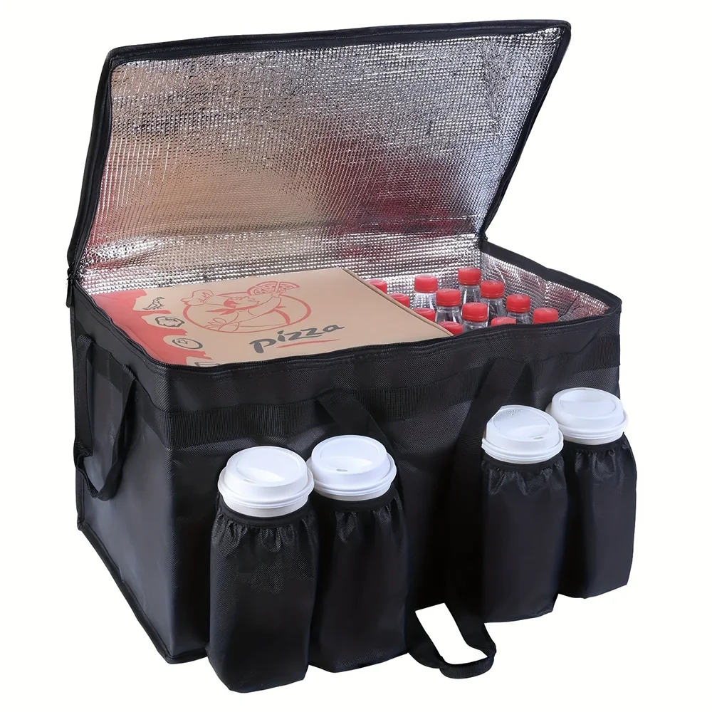Insulated Cooler Picnic Bag With Cup Holders