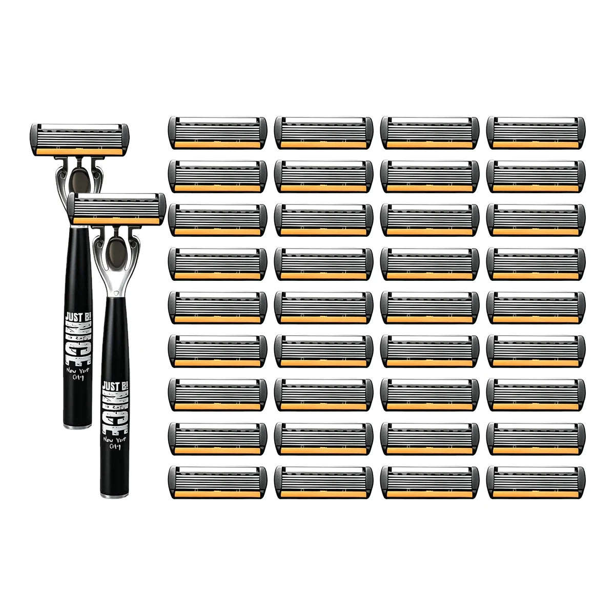 2NICE 36Cheng Color Men’s Manual Safety Razor Set With 6-Layer Blades
