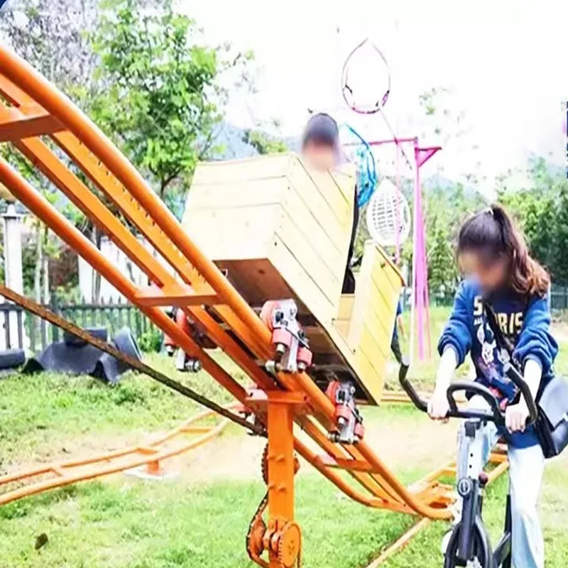 Kids Pedal Roller Coaster Ride – Outdoor Non-Electric Track