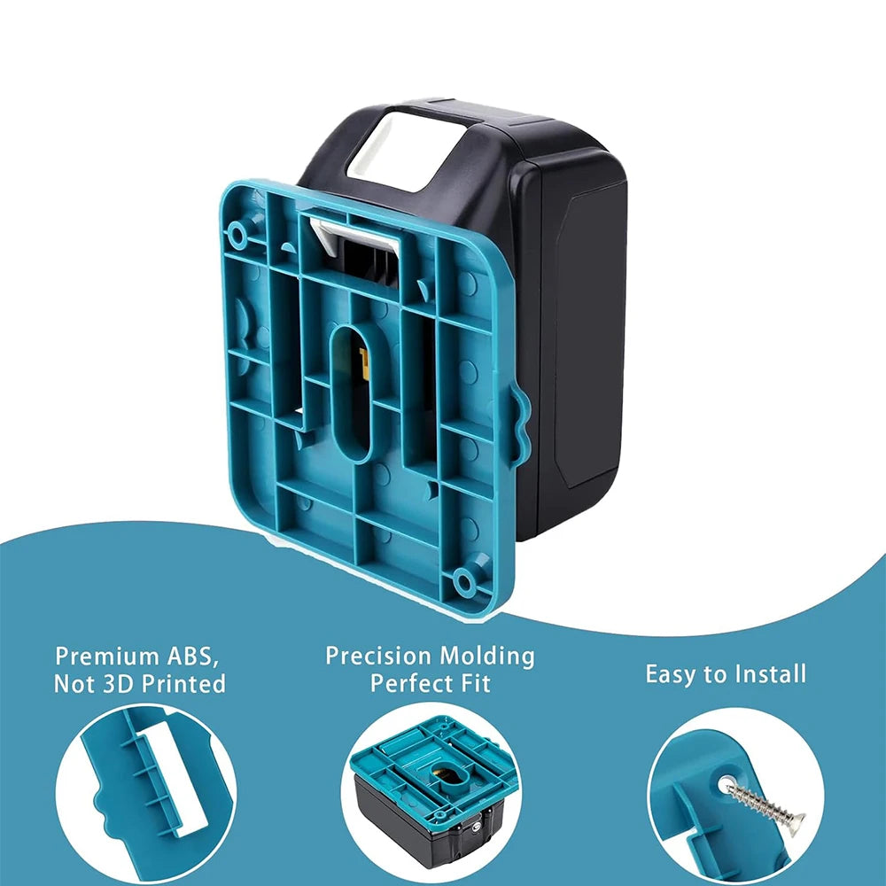 6-Slot Battery Holder for Makita 18V – Portable Rack Caddy