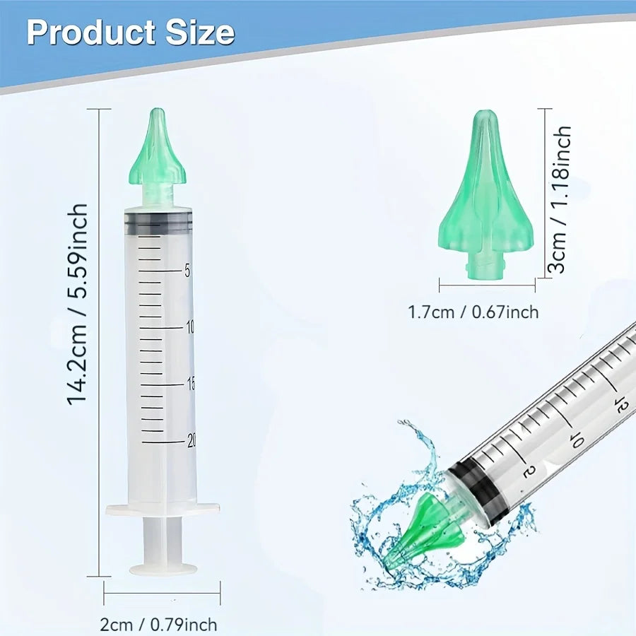 Ear Wax Removal Rinse Syringe Kit With Soft Nozzles