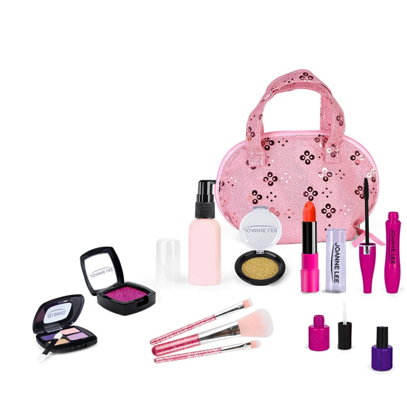 Sequin Style Color Kids Pretend Makeup Vanity Set Educational Role Play