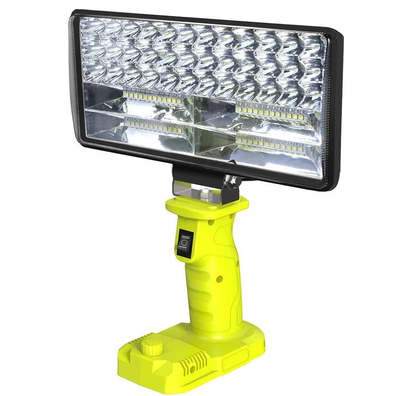 green Color LED Work Light For Ryobi 18V – USB-C Power Bank